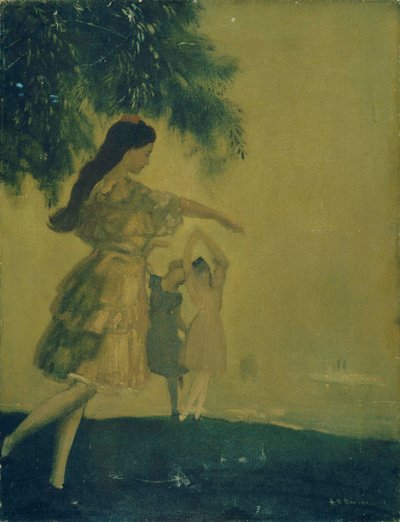 De Dansers door Arthur Bowen Davies
